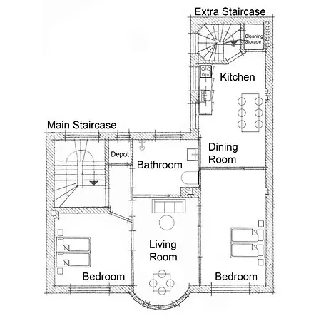 公寓 Perfect For Friends & Families 2 Bedroom In Cph *