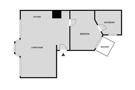 With Private Balcony In Daire *