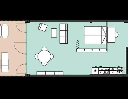 Cool 1-bed With Private Terrace アパート コペンハーゲン