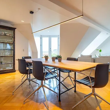 Central Penthouse With Panoramic Private Terrace Апартаменты Копенгаген