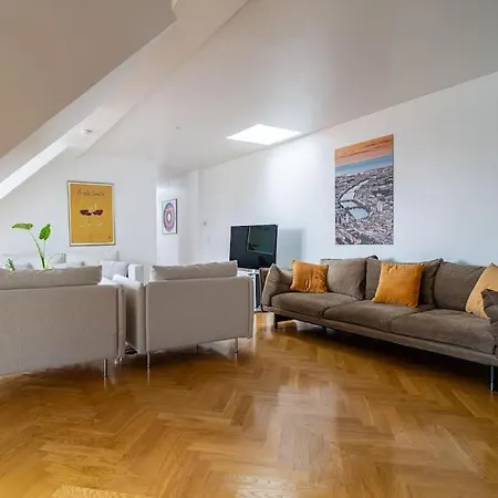 Central Penthouse With Panoramic Private Terrace Апартаменты Копенгаген