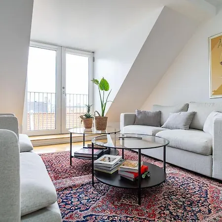 Central Penthouse With Panoramic Private Terrace Копенгаген