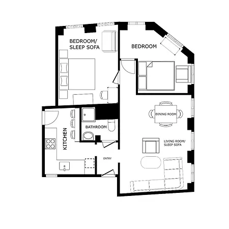 Perfect Super 2br Apartment *