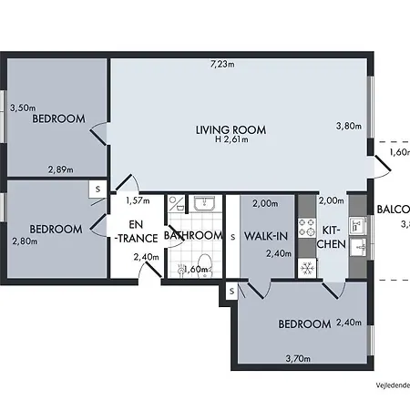 Modern 3-bedroom Near Metro Station In ørestad