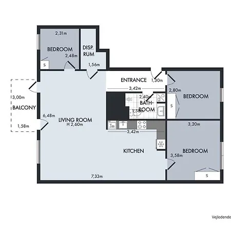 Apartment Sanders Arena - Inviting Three-bedroom Close To Metro Station