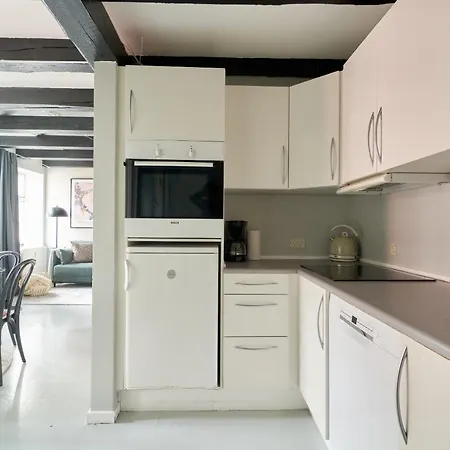 Unique 2 Bedroom Duplex W Exposed Beams In Cph 아파트 코펜하겐