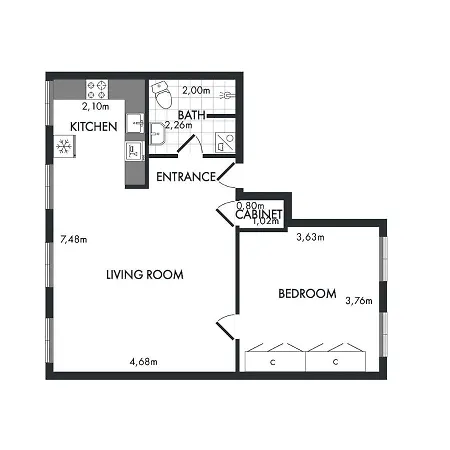 Sanders Alley - One-bedroom In Latin Quarter *