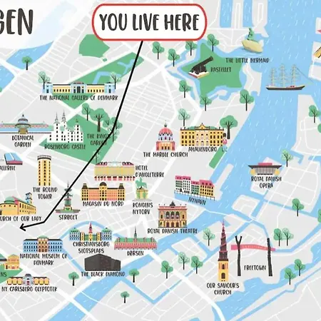 Penthouse W/rooftop Terrace In Latin Quarter * Copenhagen