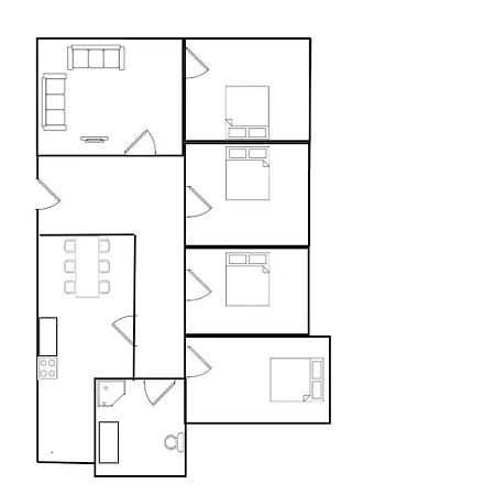 Large Flat With 4 Bedrooms In * København