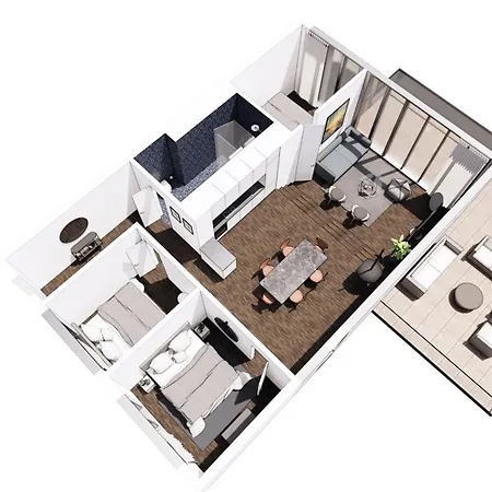 Luxury Harbourfront Penthouse With Private Rooftop Copenhague