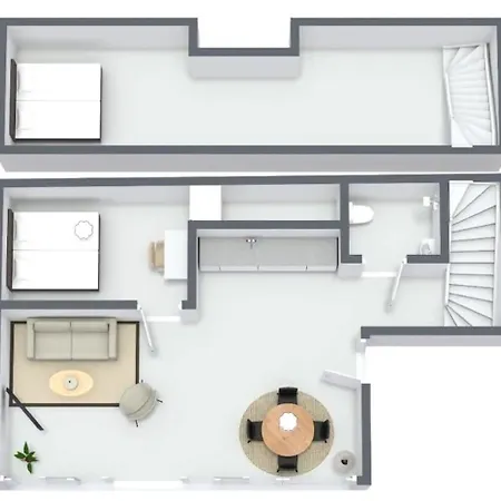 Unique 2 Bedroom Duplex W Exposed Beams In Cph 아파트 *