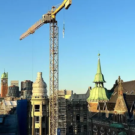 Penthouse-nordic-citycenter-balcony Apartment Kopenhagen