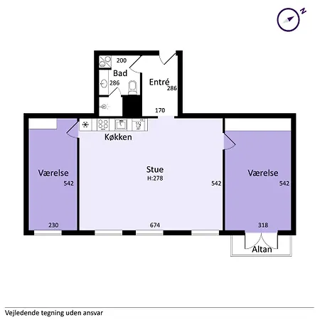 Apartmán 2br M Privat Balkon - K Kodaň
