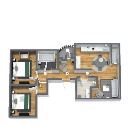 Apartmán Centrally Located 3 Bedroom *