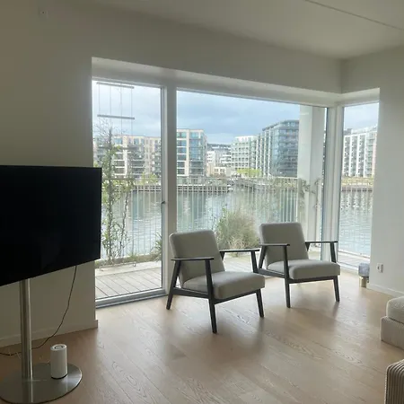 Laekker Med Vand Udsigt Pa Islands Brygge Apartmán Kodaň