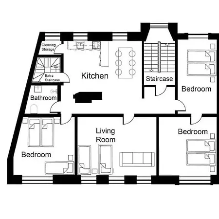 Large Modern By Meat Packing District In Appartamento *