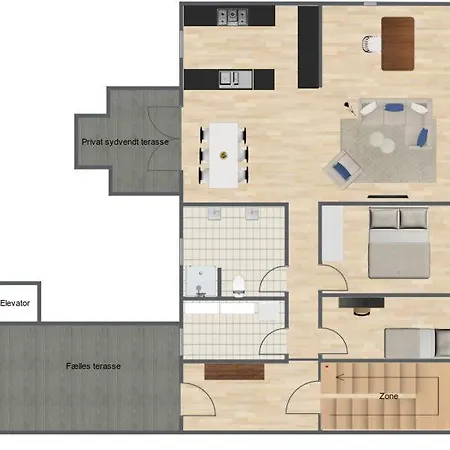 Apartman 2-bed Penthouse With Elevator And Private Terrace Koppenhága
