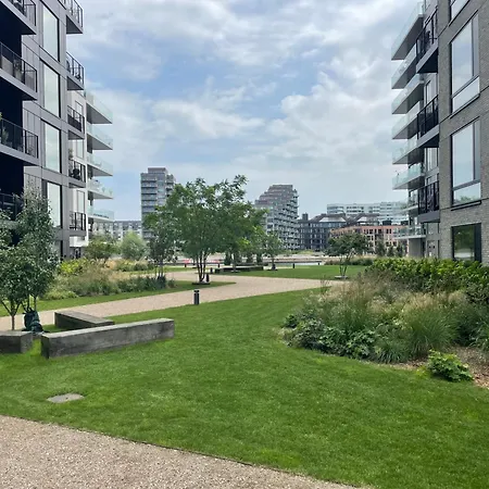 Luksuslejlighed Pa 7 Sal Med Elevator, Vestvendt Altan Og Udsigt Over Havn Og By Kopenhag
